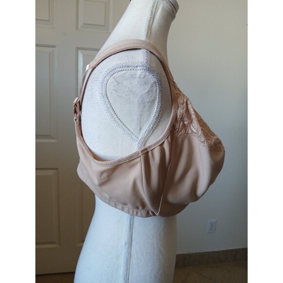 Glamorise Lace Bra in Nude - Picture 5 of 10